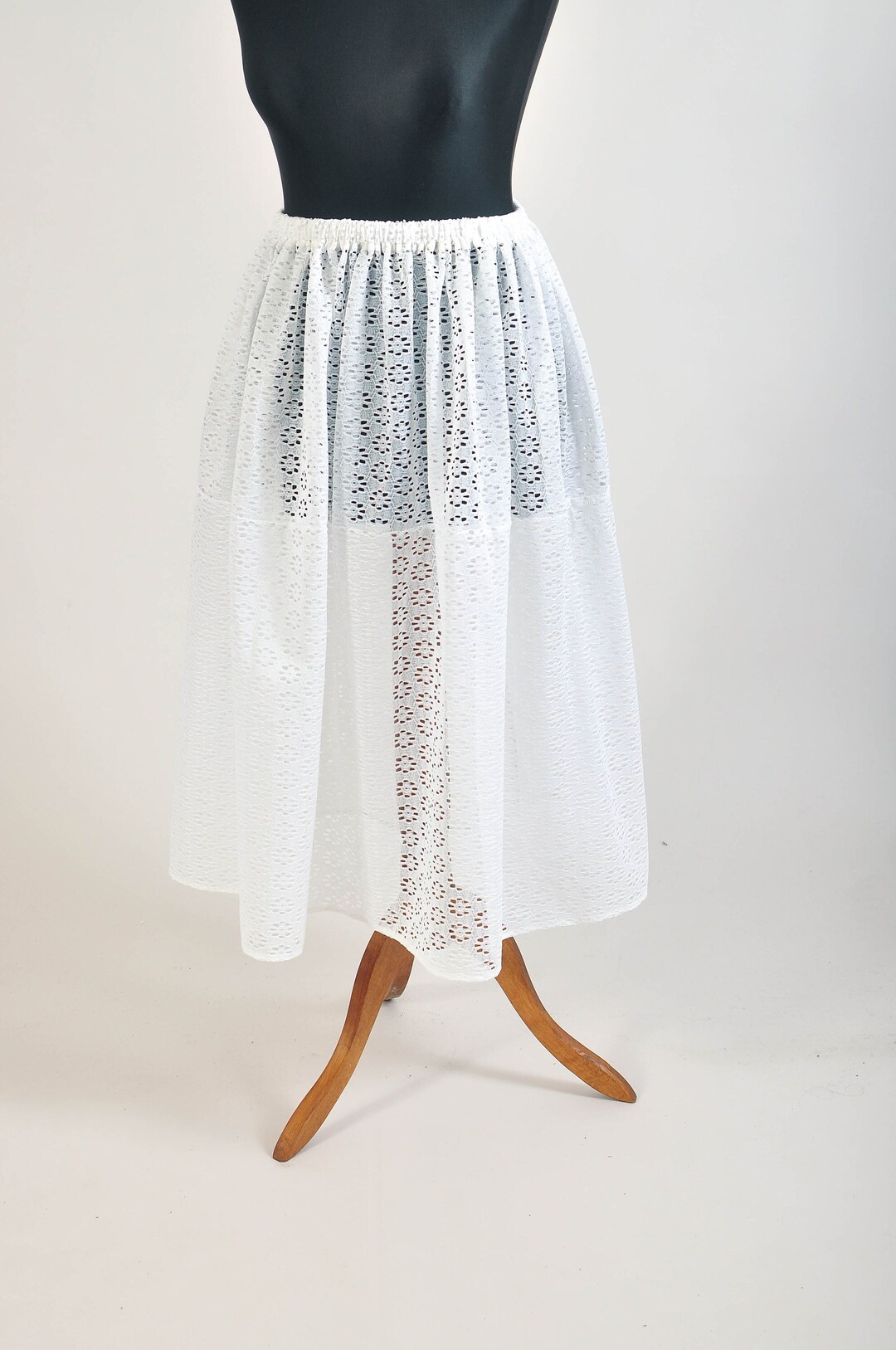 New Handmade Sheer Skirt in White Etsy — free download