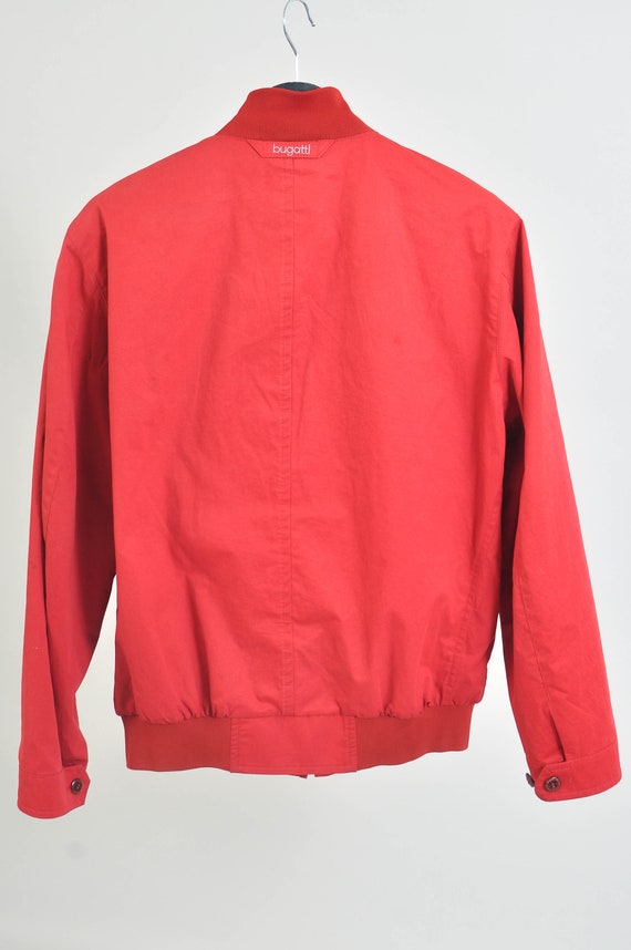 Vintage 00s BUGATTI bomber jacket in red - image 5