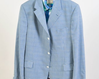 Vintage 90s checkered blazer jacket