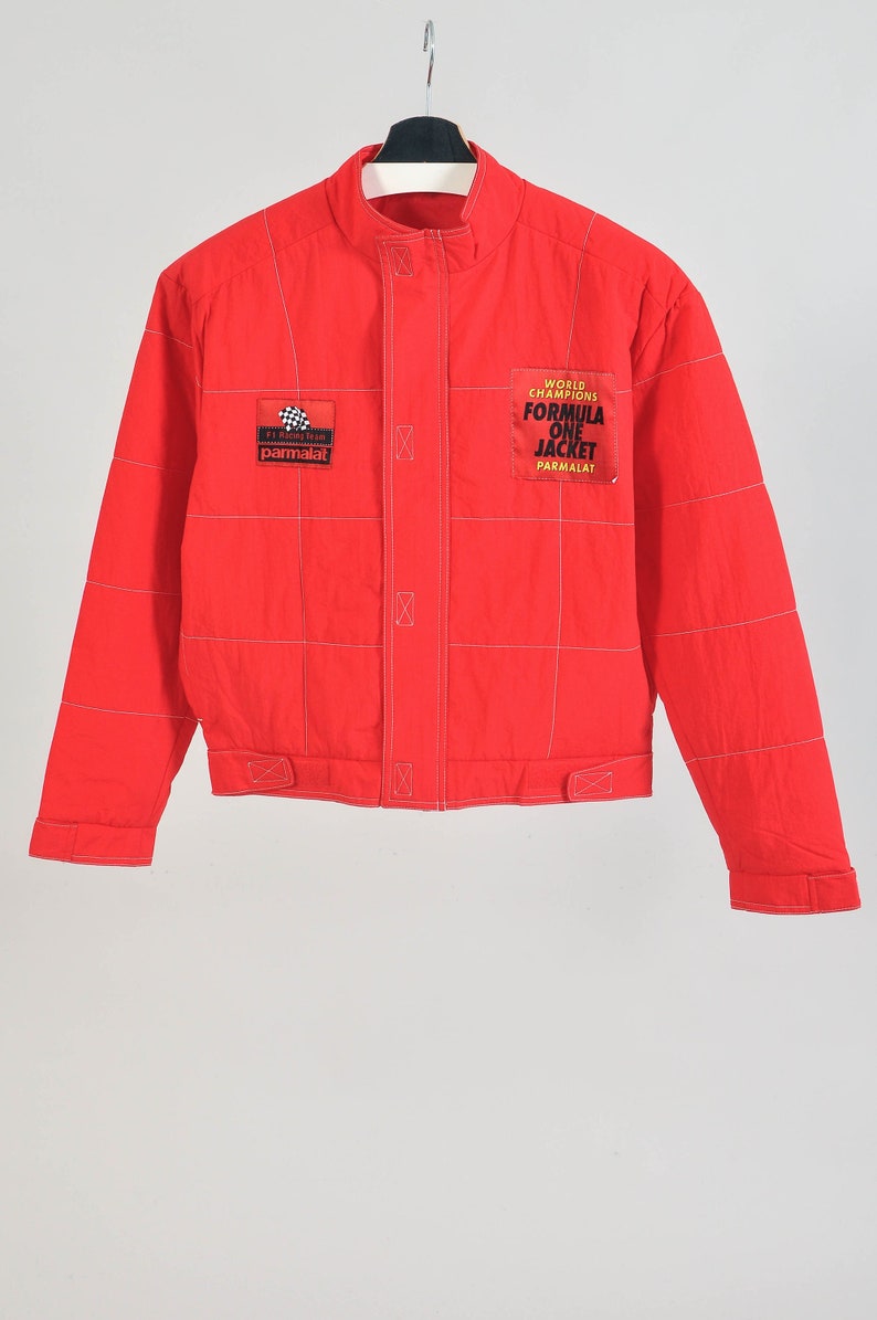 Vintage 80s FORMULA1 Parmalat Racing Jacket in Red - Etsy