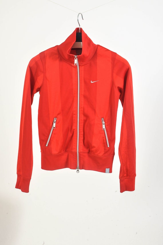 Vintage 00s NIKE Track Jacket in Red - Etsy