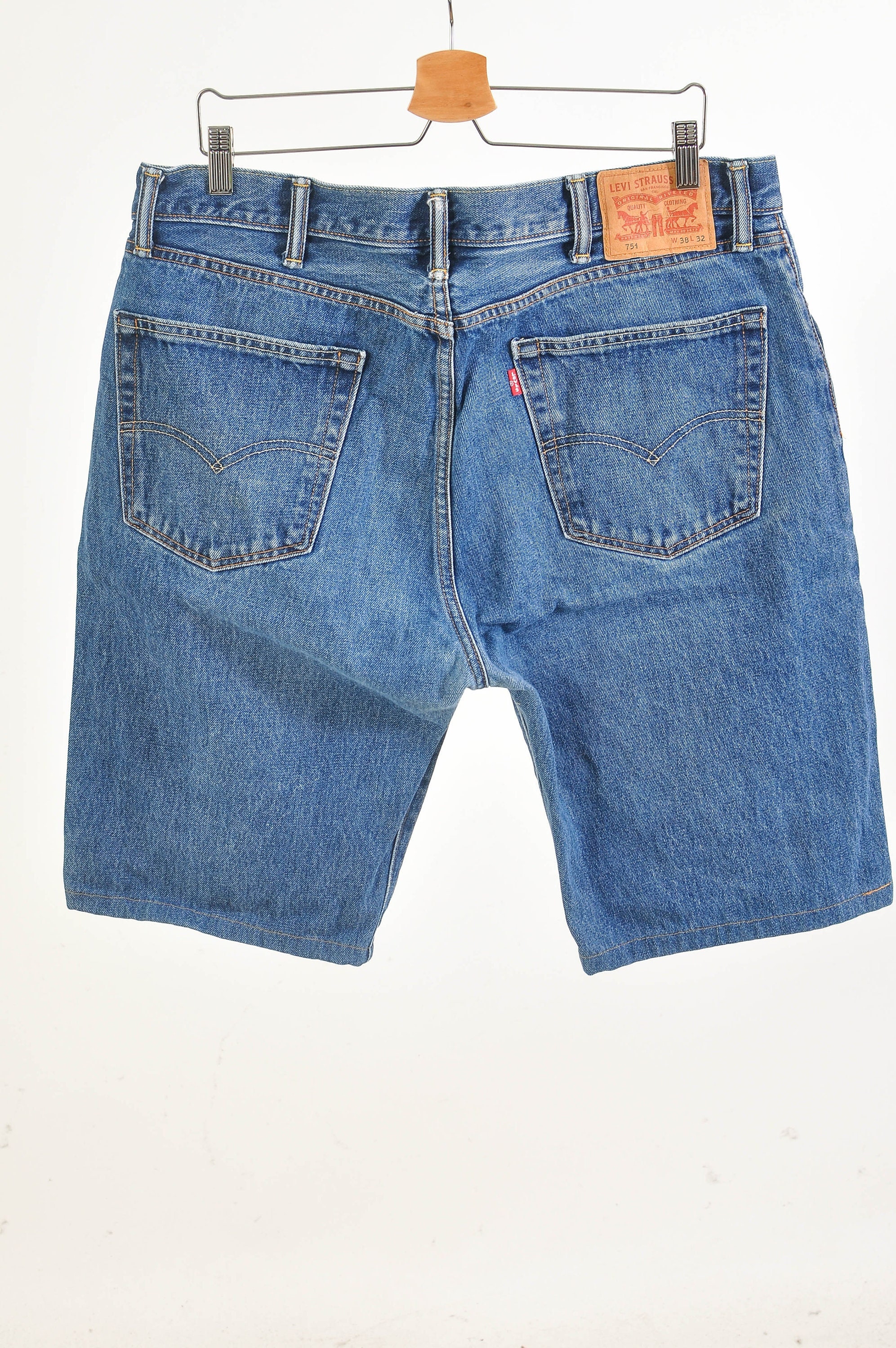 Pantalones cortos de verano vintage sueltos altos para mujer Levi's talla  3XS - 4 azul Reino Unido