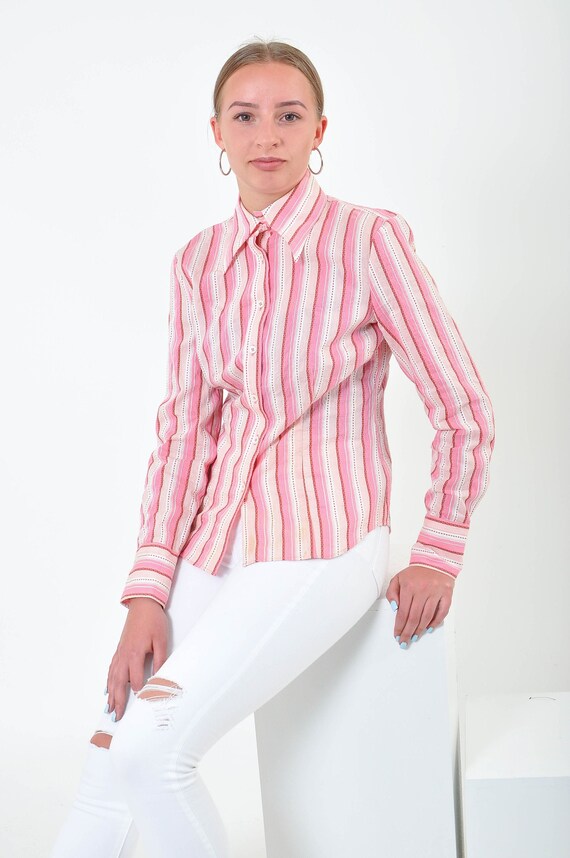 TOMMY HILFIGER Striped Shirt | Etsy 