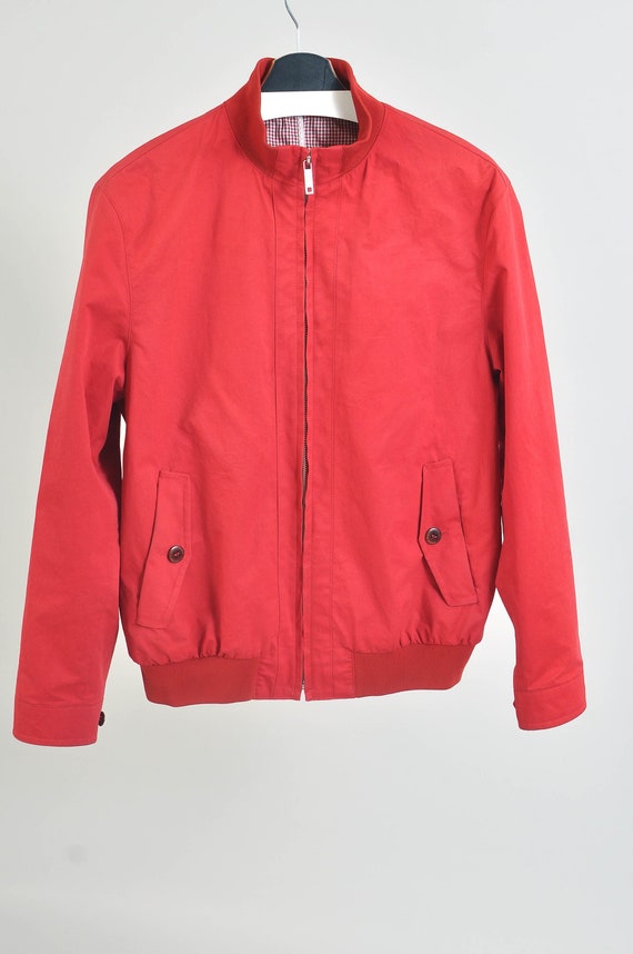 Vintage 00s BUGATTI bomber jacket in red - image 1