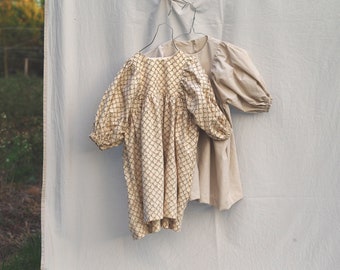Ruffle Dress Pattern + Doll Ruffle Dress | PDF Pattern | Girl Dress Pattern | Baby Girl | Flower Vintage Girl Dress | Doll Clothes
