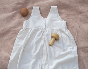 Smock Dress Sewing Pattern | PDF Instant Download | Linen Girls Dress | Sewing Pattern | Baby Girl | Kids Children