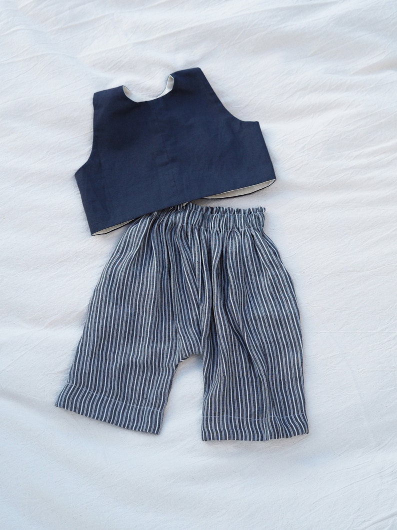 Little Moroccan Summer Set | PDF Pattern & Sewing Instructions | Baby Vest Pattern + Harem Pants Pattern | 0M-6Y image 2