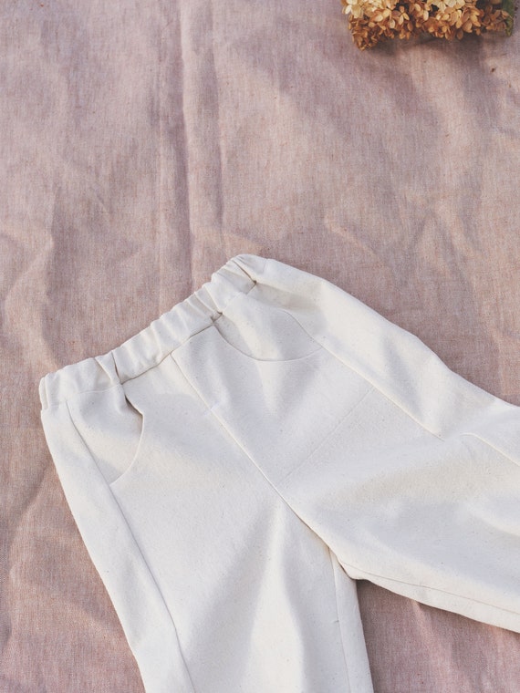 Kids Pants PDF Pattern | Pants With Pockets | Girl Boy Pants Pattern | Children's Linen Pants |  0M-6Y
