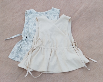 Baby Ruffle Top / Baby gebonden Top / Vest met franjes / Jongen Meisje Naaipatroon / Baby Peuter Kids Top / PDF Patroon / 0M-6Y