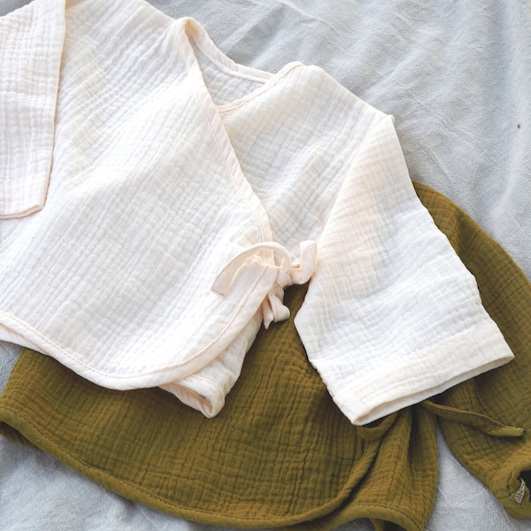 Baby Blouse Sewing Pattern | Easy Sewing Pattern | Baby Jacket | Kids Double Gauze Tunic | Size: 56-116 (0m-6y)