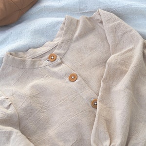 Baby Shirt Dress Baby Dress With Buttons Girls Linen Dress PDF Pattern ...