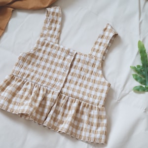 ADULT SIZES *** Top with a frill | Top with buttons | Quick Sew | PDF Pattern | Sizes: Eu 34-44 | Uk 6-16
