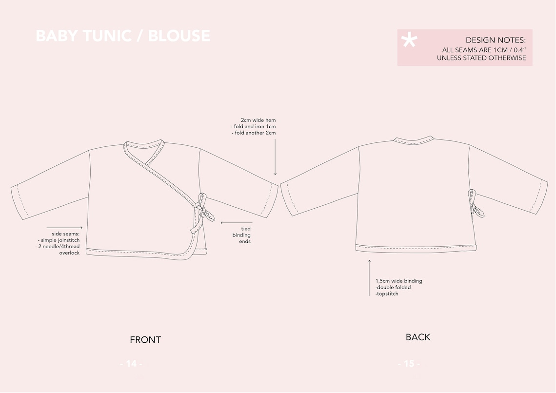 Baby Blouse Sewing Pattern Easy Sewing Pattern Baby Jacket Etsy Australia