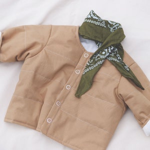 Quilted Baby Jacket | Kids Down Jacket | Baby Winter Jacket | PDF Pattern + Instruction | Size: 0-6Y (56-116)