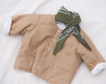 Quilted Baby Jacket | Kids Down Jacket | Baby Winter Jacket | PDF Pattern + Instruction | Size: 0-6Y (56-116)