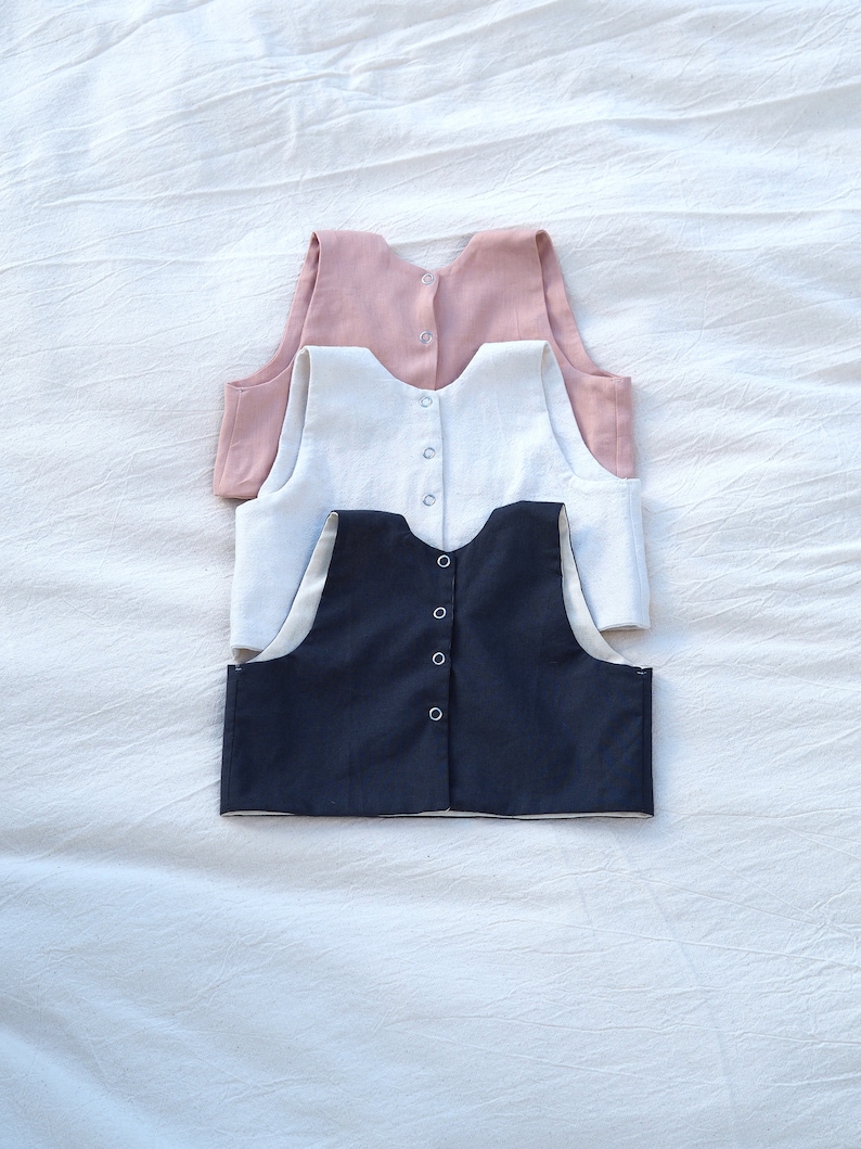 Little Moroccan Summer Set | PDF Pattern & Sewing Instructions | Baby Vest Pattern + Harem Pants Pattern | 0M-6Y image 4