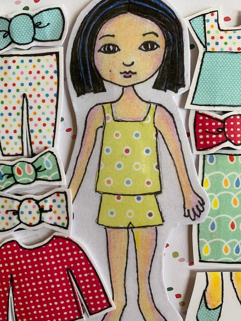 Girl for Paper Doll Collection Etsy