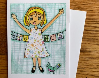 Big Hug Greeting Card