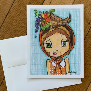 Biglietto d'auguri Bonnet del Ringraziamento