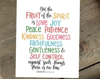 Fruit of the Spirit color Print