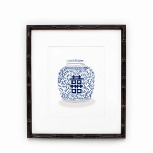 Blue and White Ginger Jar Print #2