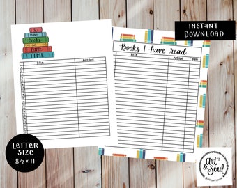 Printable Reading Tracker