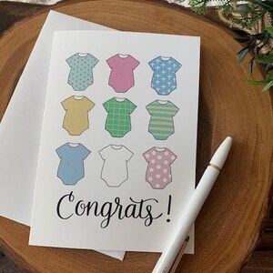 Carte de félicitations de bébé