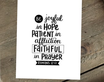 Be Joyful in Hope Print