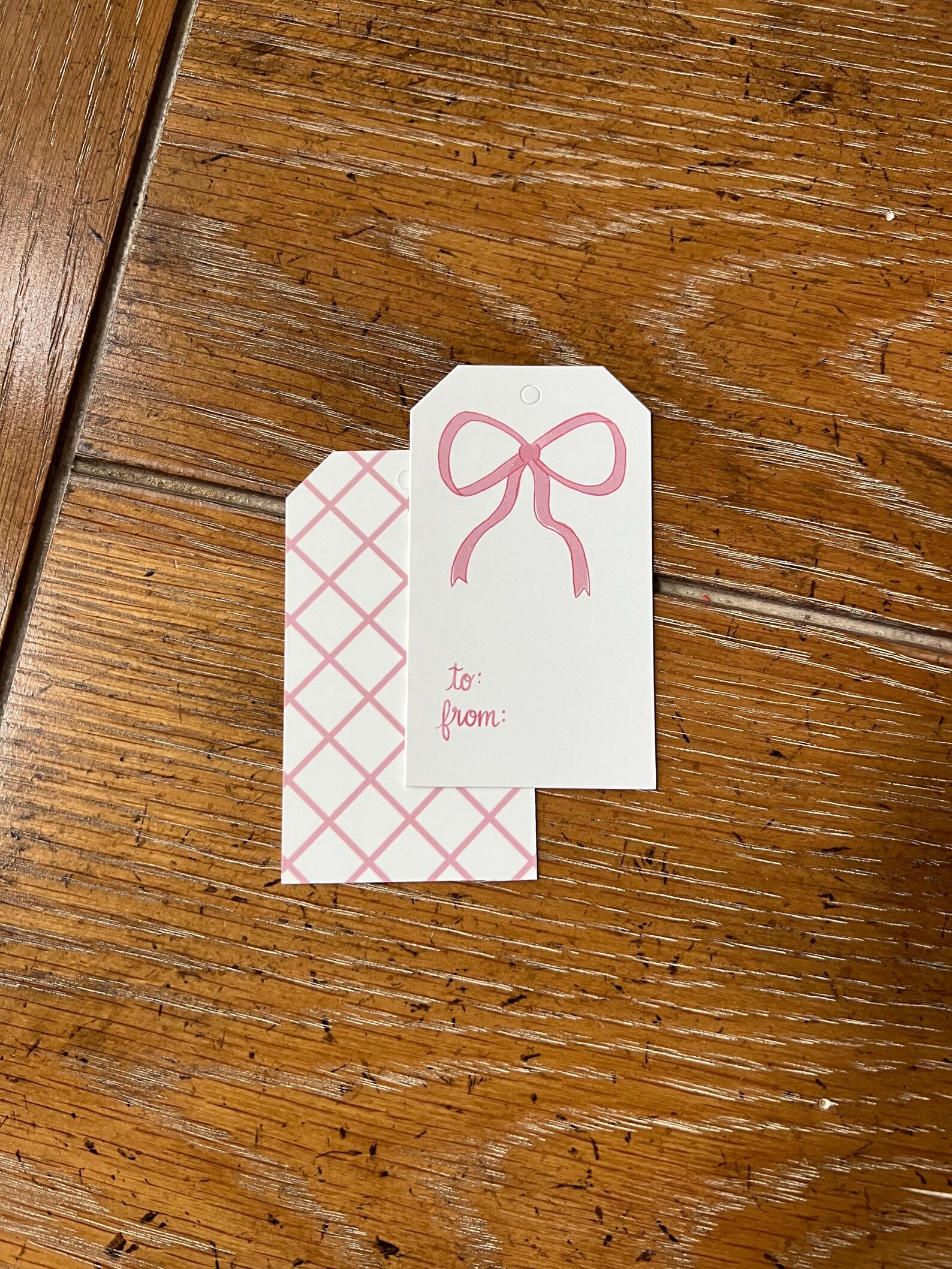 Watercolor Bow Gift Tags, Set of 10 - Etsy