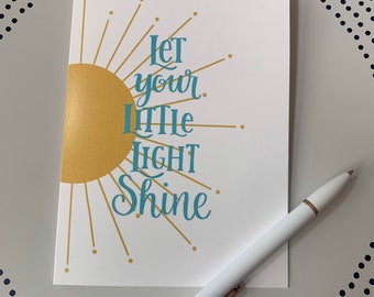 Let Your Little Light Shine Card