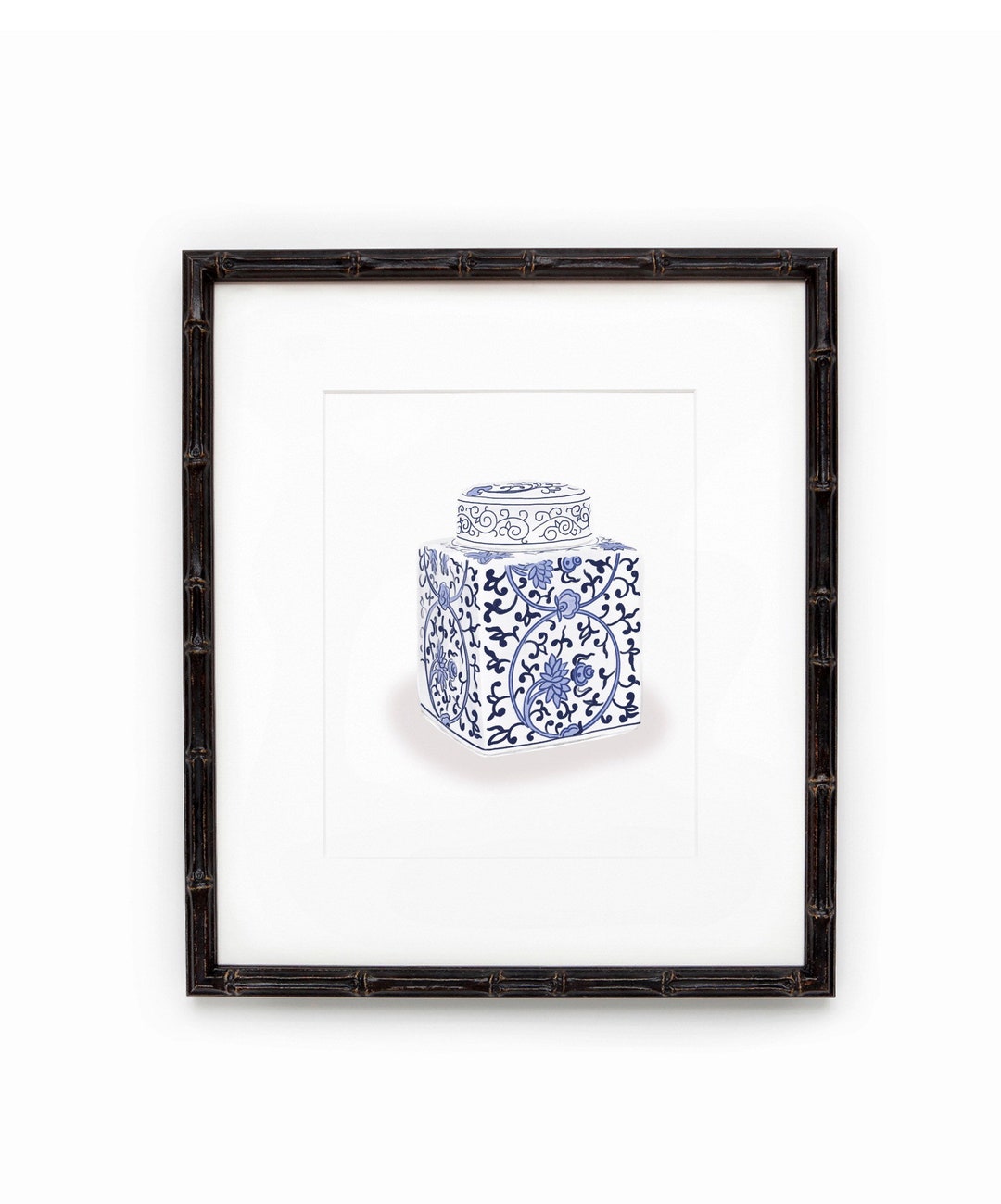 Blue and White Ginger Jar Print 3 Etsy
