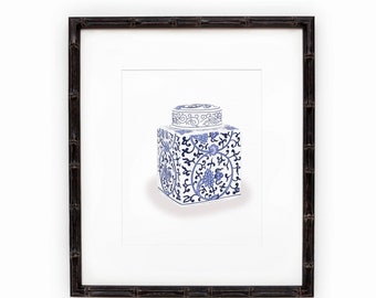 Blue and White Ginger Jar Print #3