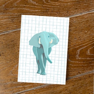 Elephant Art Print, Illustrated Elephant , Nursery Artwork, Nursery Decor