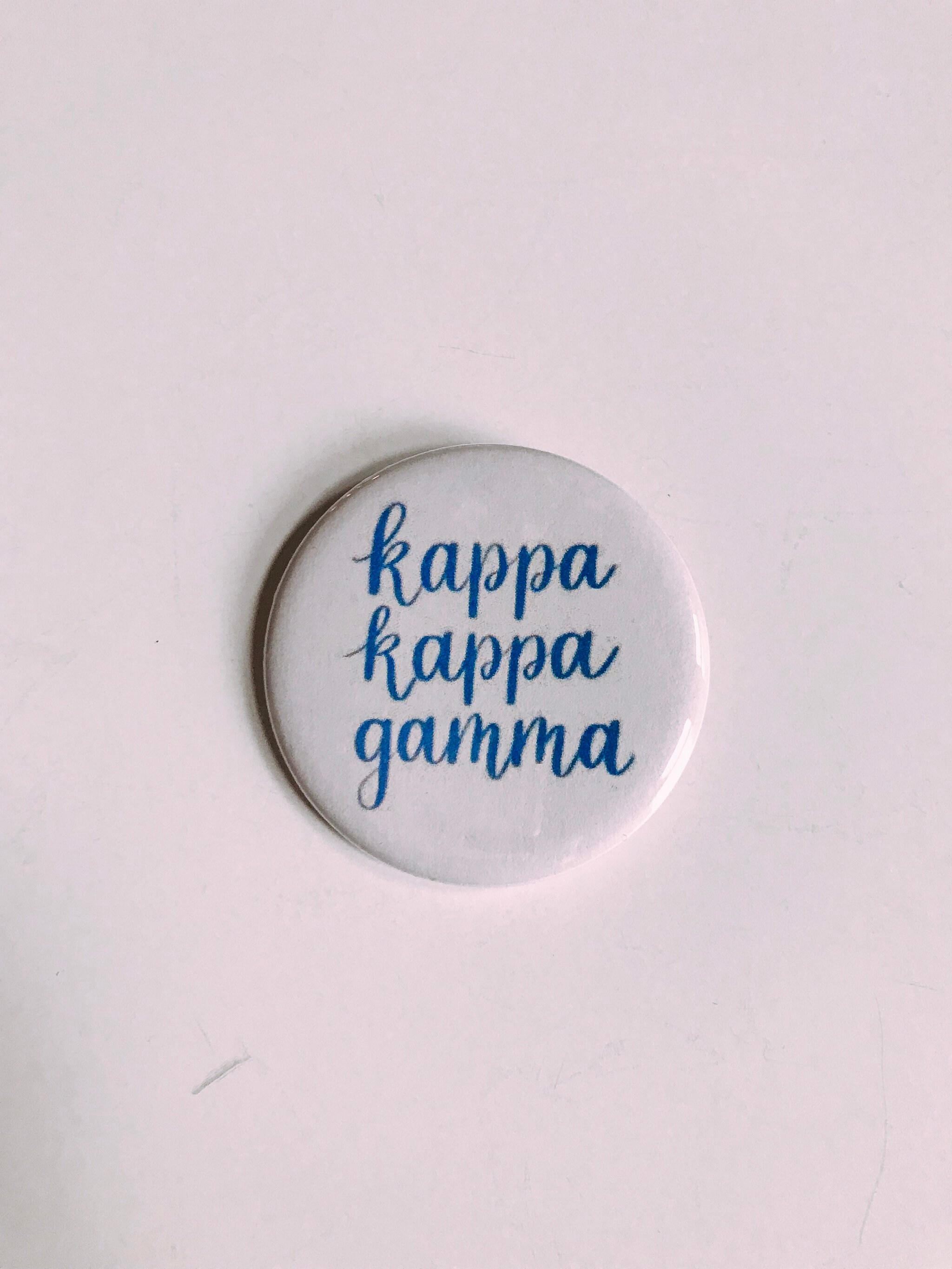 Kappa Kappa Gamma Mom Button 3 Pin Back
