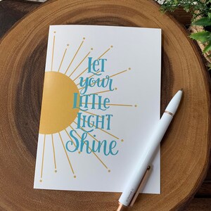 Let Your Little Light Shine Card - Etsy