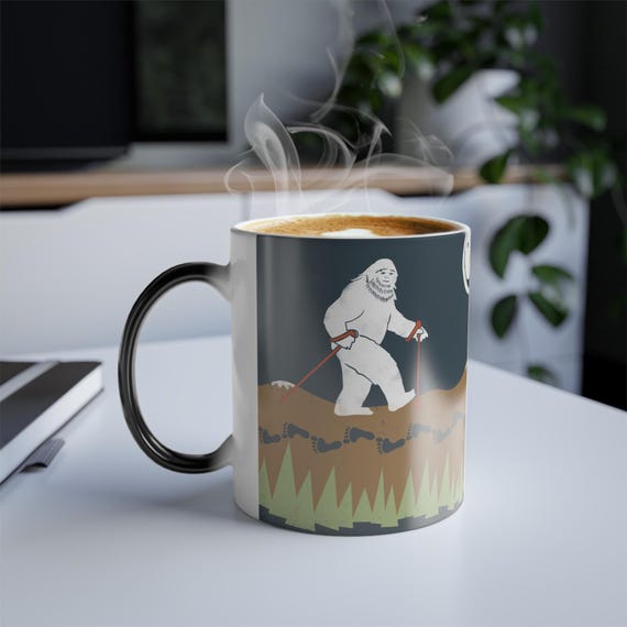 Bigfoot Color Morphing Mug – Heat Reveal Yeti Coffee Cup – Funny
