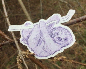 Take It Easy Sloth Vinyl Sticker