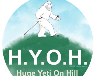Hike Your Own Hike Yeti Vinyl Sticker