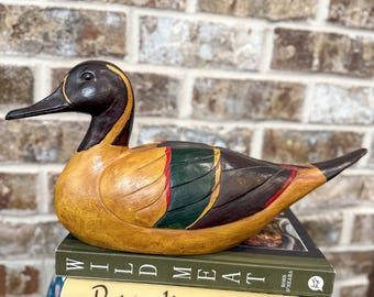 Vintage Pintail Decoy Antique Hand-Painted Hand-Carved