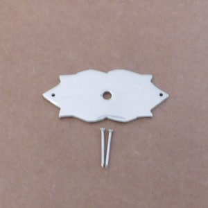 BB6010PN. 2.5&quot; x 1.18&quot; Polish Nickel backplate.