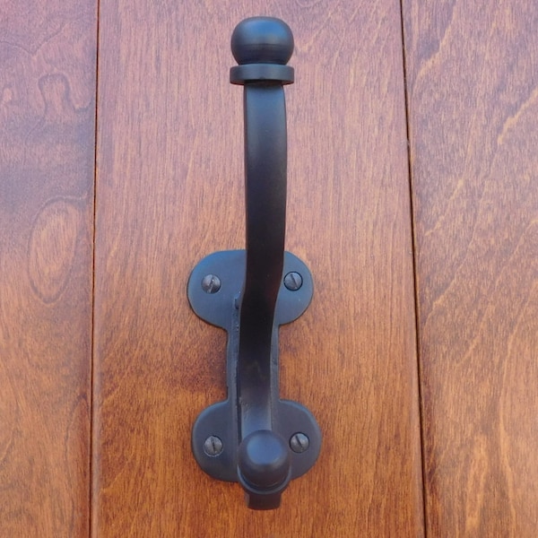 CI233AB Coat Hook. Cast Iron Hook in Antique Black Finish