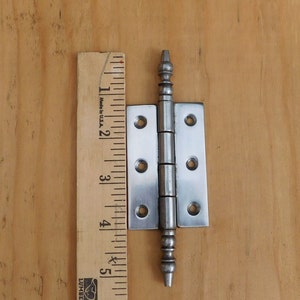 CI6003FF French finial hinge for cabinets 5.25" Tip to Tip Cast iron & Steel