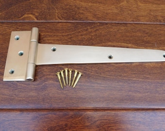MP5011L 8.25" Surface Mount Cast Brass Strap Hinge
