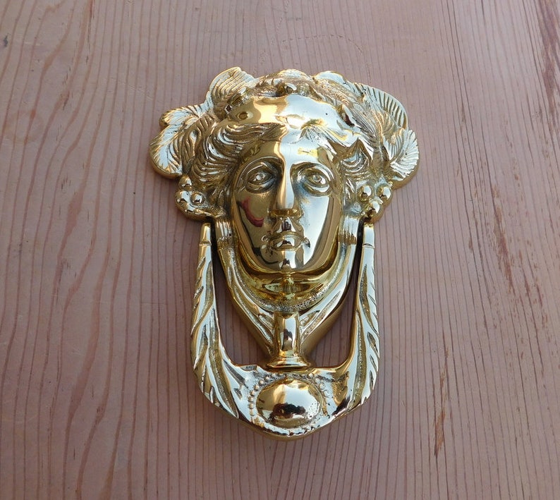 Solid Cast Brass Door Knocker. Greek Medusa Etsy Australia