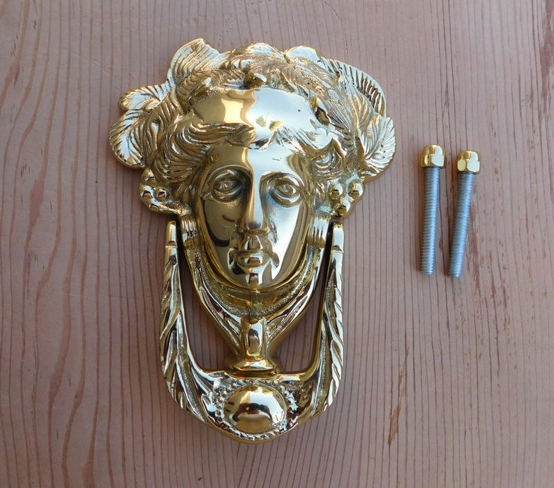 Solid Cast Brass Door Knocker. Greek Medusa Etsy Australia