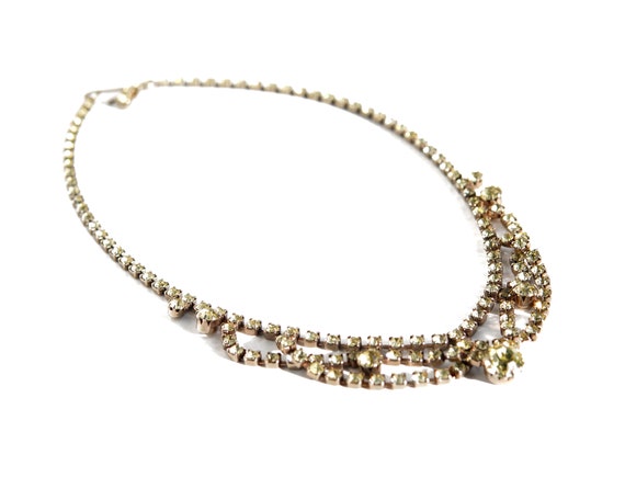 1950s Lemon Yellow Festoon Necklace - image 10