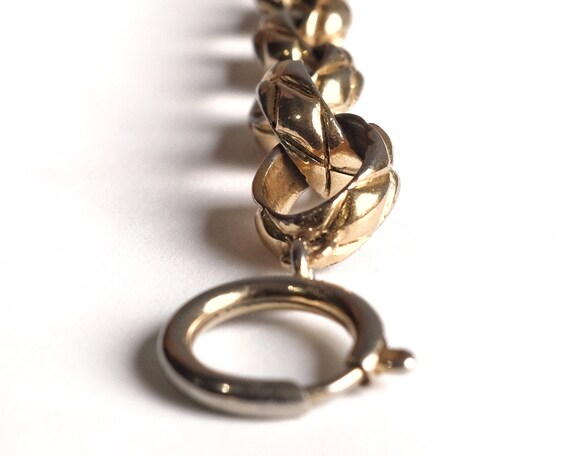 1980s Chunky Chain Link Vintage Bracelet in Gold … - image 5