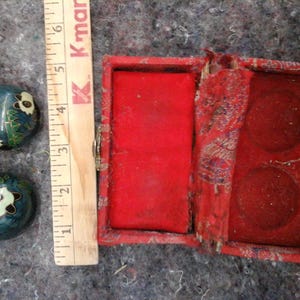 Worry Balls Cloisonné Chinese Vintage