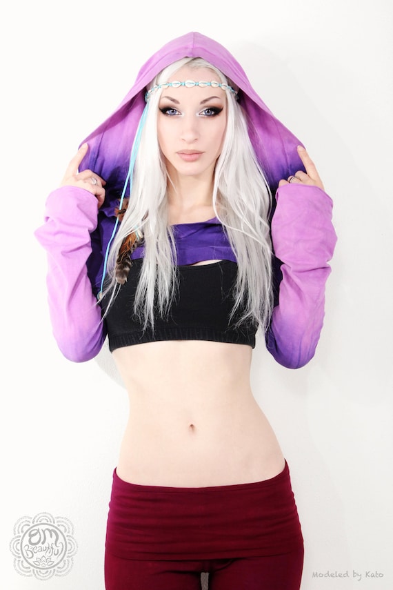 Cropped shrug hoodie online