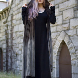 Gothic Dress, Medieval Dress, Witch Dress Black Maxi Dress, Renaissance Faire Dress, Festival Dress, Long Black Dress, Long Sleeve Dress image 3